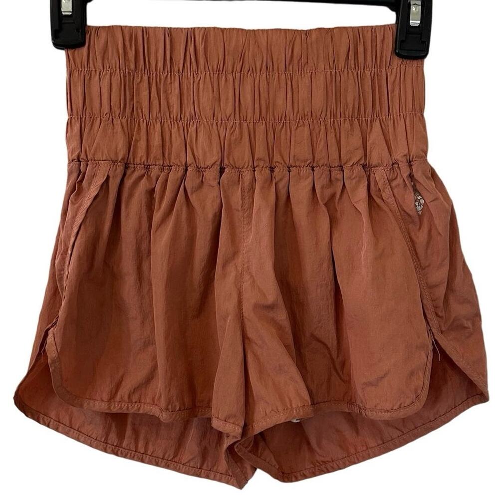 Free People Movement Women’s High Waisted Brushed Apricot Shorts